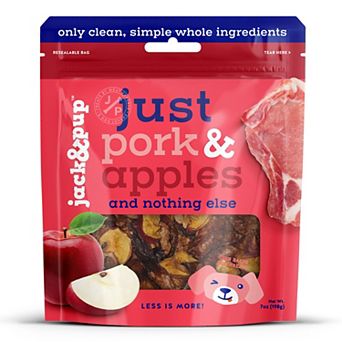 jack & pup Just Pork & Apple 7-oz. Dog Treats
