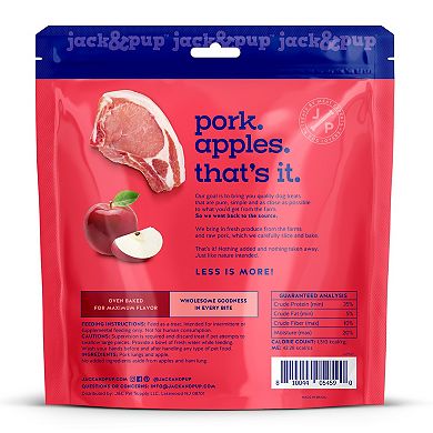 jack & pup Just Pork & Apple 7-oz. Dog Treats