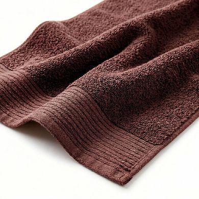 SUPERIOR 6-piece Cotton Solid and Marble Towel Set