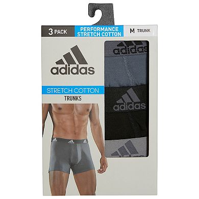 Men's adidas 3-Pack Stretch Trunk Boxer Briefs