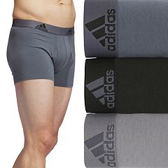 Adidas Men's Underwear Boxer Briefs Shorts Clima Signature L Gray KOR Free  Track