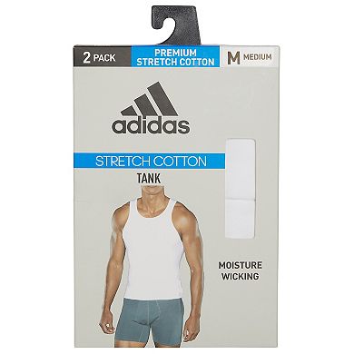 Men's adidas 2-pack Stretch Cotton Tank Tops