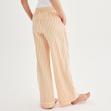 Women's Sonoma Goods For Life Flowy High Rise Poplin Pajama Pants