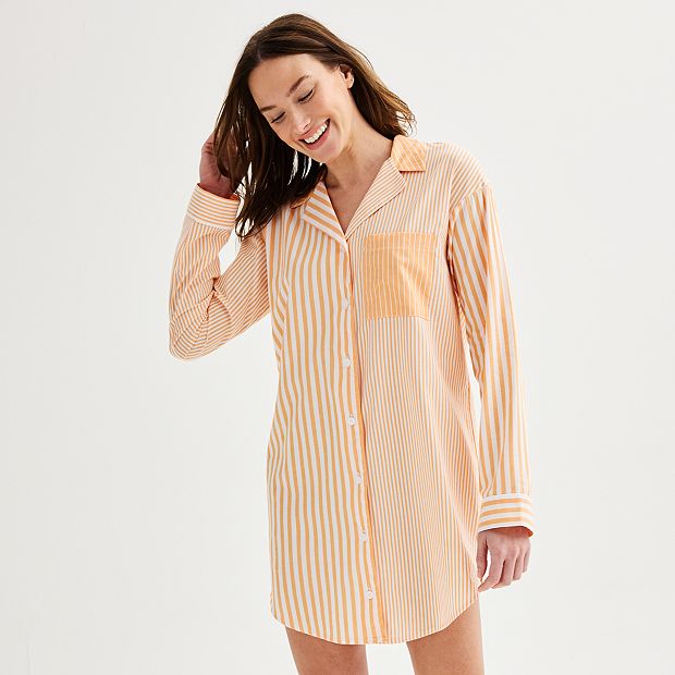 Oversized button down pajama shirt hotsell