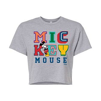 Disney's Mickey Mouse Juniors' Cropped Tee