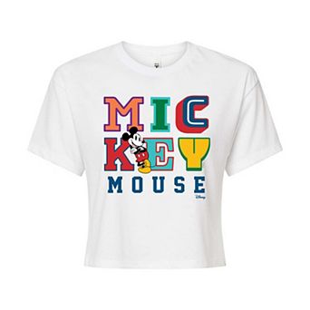 Disney's Mickey Mouse Juniors' Cropped Tee