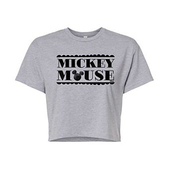 Disney's Mickey Mouse Juniors' Cropped Tee