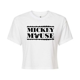 Disney's Mickey Mouse Juniors' Cropped Tee