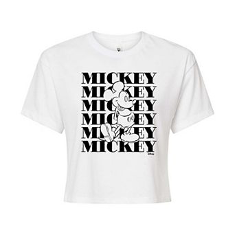 Disney's Mickey Mouse Juniors' Cropped Tee