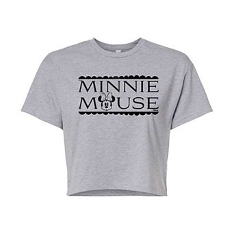 Disney's Minnie Mouse Juniors' Cropped Tee
