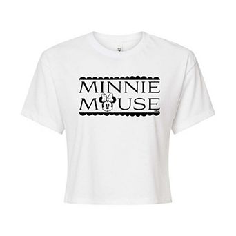 Disney's Minnie Mouse Juniors' Cropped Tee