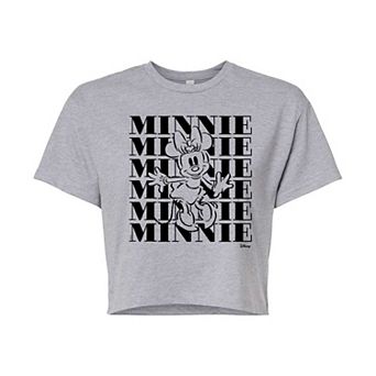 Disney's Minnie Mouse Juniors' Cropped Tee
