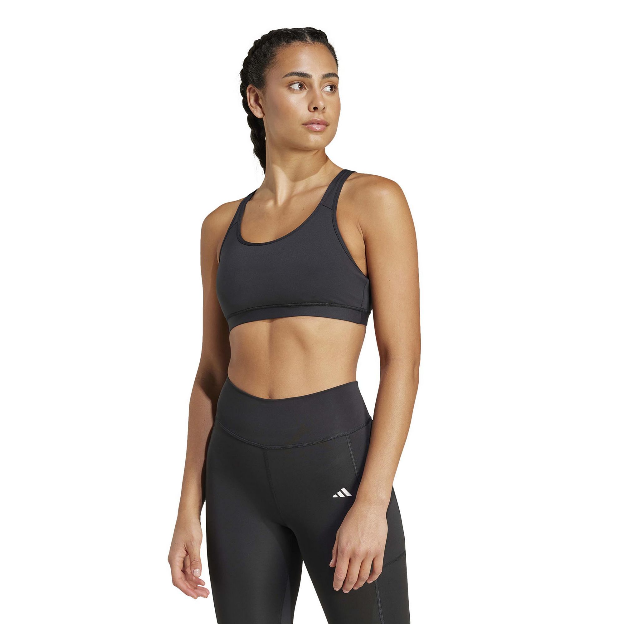 Womens adidas All Me Essentials Training Bra, Size: XS, Black