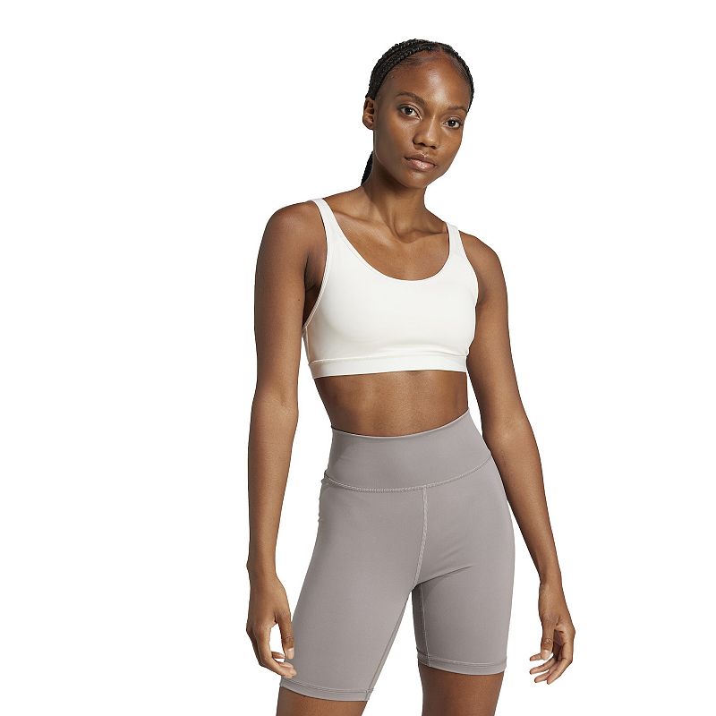 Women's adidas All Me Essentials Training Bra, Size: Medium, White