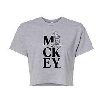 Disney's Mickey Mouse Juniors' Cropped Tee