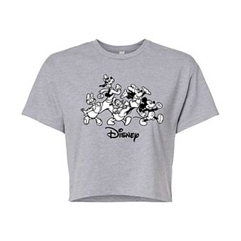 Disney's Mickey Mouse & Friends Juniors' Cropped Tee
