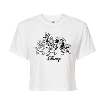 Disney's Mickey Mouse & Friends Juniors' Cropped Tee