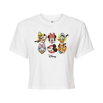 Disney's Mickey Mouse & Friends Juniors' Cropped Tee