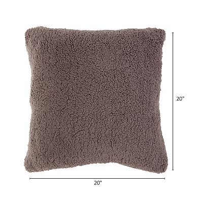 Greendale Home Fashions Sherpa Throw Pillow