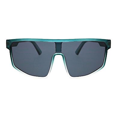 Men's Tek Gear® 70mm Flattop Shield Polarized Square Sunglasses
