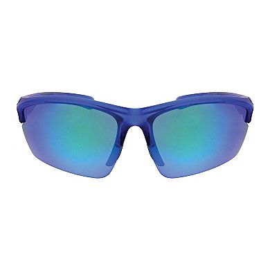 Men's Tek Gear® 70mm Sport Semi-Rimless Polarized Wrap Sunglasses