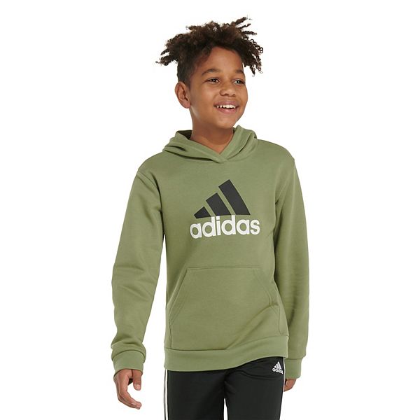 Boys 8-20 adidas Essential Hoodie in Regular & Husky Color: Tent Green Size: X LARGE