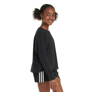 Girls 7-16 adidas Crewneck Long Sleeve T-Shirt in Regular & Plus Size