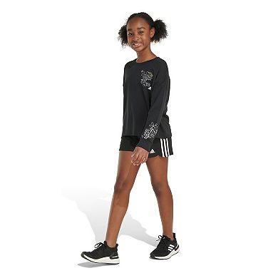 Girls 7-16 adidas Crewneck Long Sleeve T-Shirt in Regular & Plus Size
