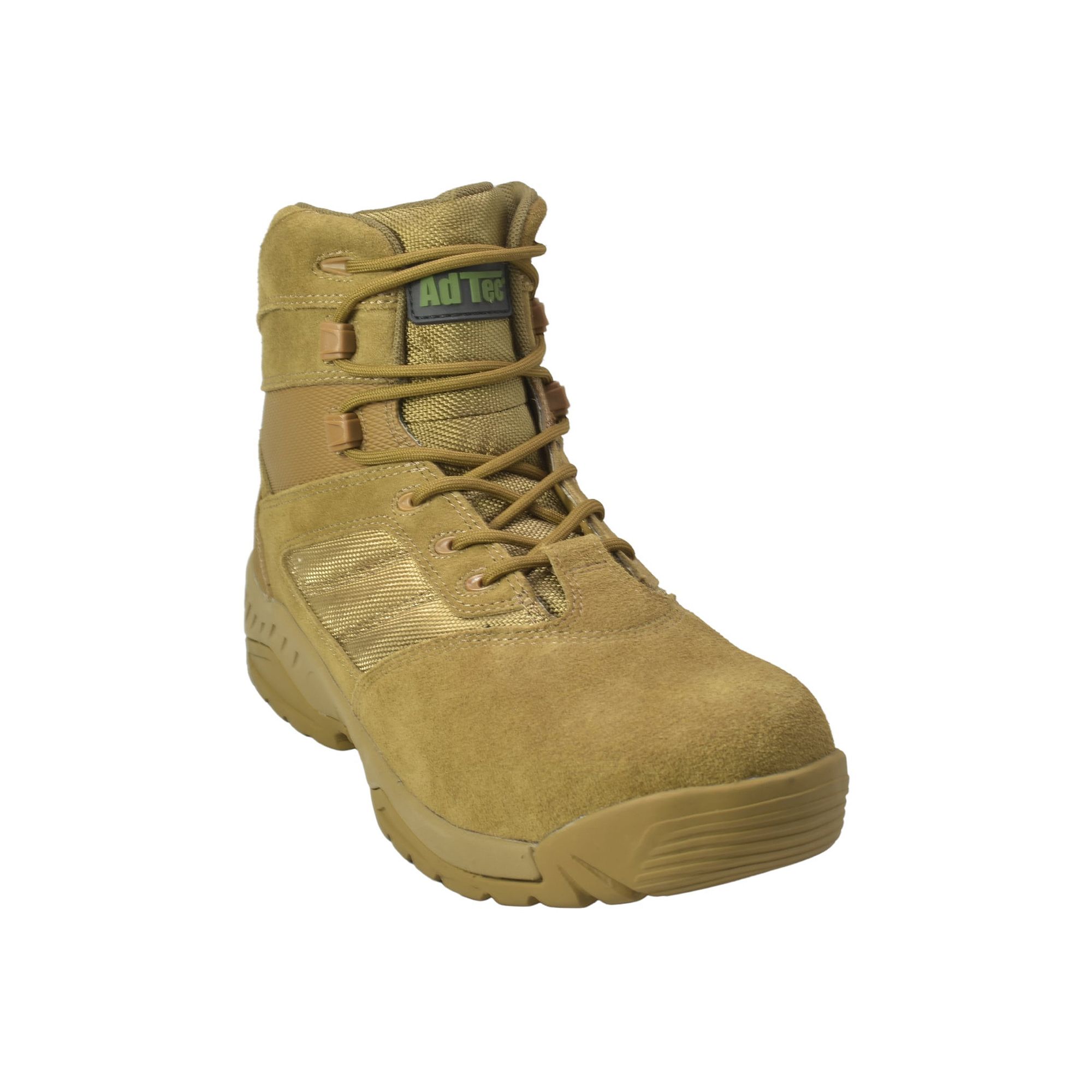 AdTec Mens Suede Waterproof Tactical Boots, Size: 11.5, Coyote