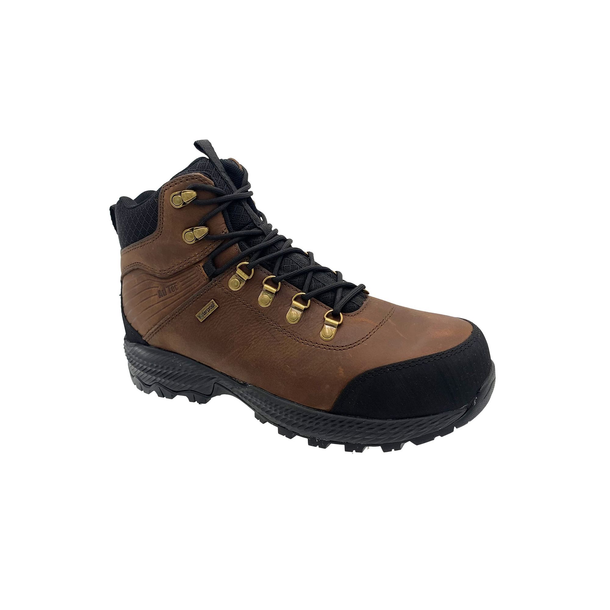 AdTec TMBL Mens Leather Hiker Boots, Size: 8, Brown