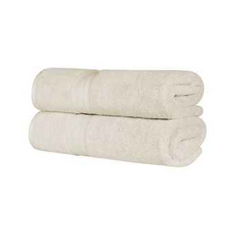 Superior 2 pc Highly-Absorbent Cotton Luxury Solid Bath Towel Set