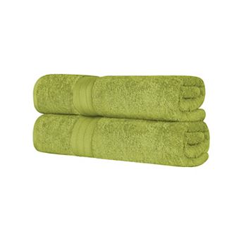 Superior 2 pc Highly-Absorbent Cotton Luxury Solid Bath Towel Set