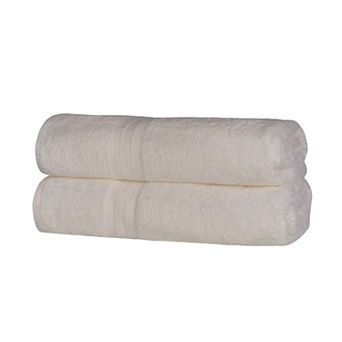 Superior 2 pc Highly-Absorbent Cotton Luxury Solid Bath Towel Set