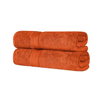 Superior 2 pc Highly-Absorbent Cotton Luxury Solid Bath Towel Set