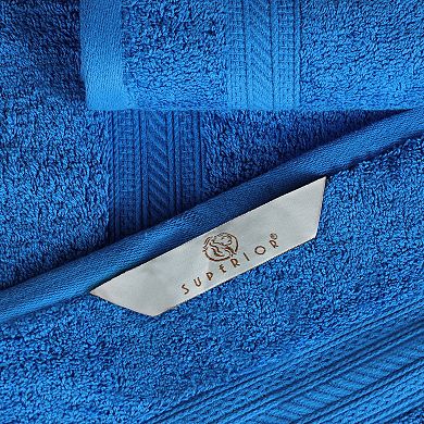 Superior 4-pc. Long Staple Combed Highly-Absorbent Solid Cotton Bath Towel Set