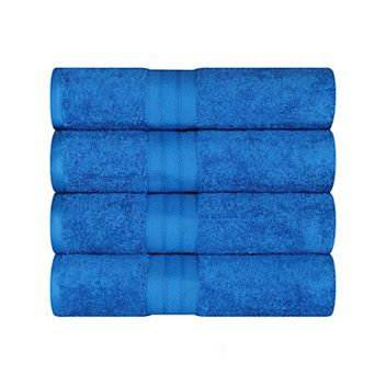 Superior 4 pc Long Staple Combed Highly-Absorbent Solid Cotton Bath Towel Set