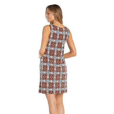 Women's R&M Richards 2-Piece Puff Print Jacket & Dress 