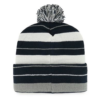 Men's '47 Navy Dallas Cowboys Powerline Cuffed Knit Hat with Pom