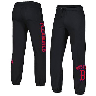 Men's PLEASURES Black Boston Red Sox Opening Day Sweatpants