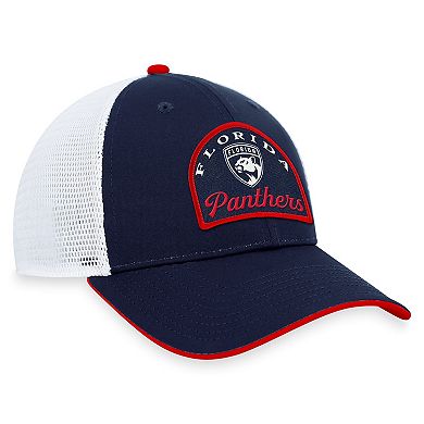 Men's Fanatics Branded Navy/White Florida Panthers Fundamental Adjustable Hat