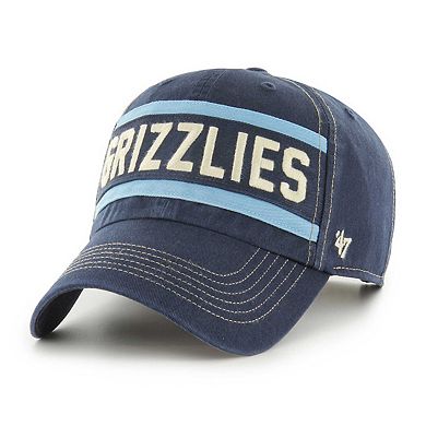 Men's '47 Navy Memphis Grizzlies Quick Snap Clean Up Adjustable Hat