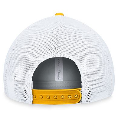 Men's Fanatics Branded Black/White Pittsburgh Penguins Fundamental Adjustable Hat