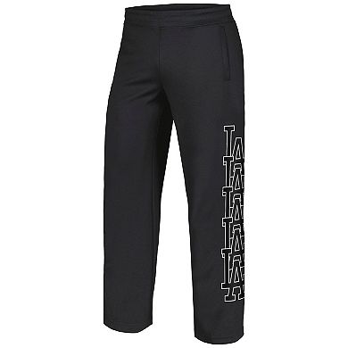 Men's PLEASURES Black Los Angeles Dodgers Pitcher Track Pants
