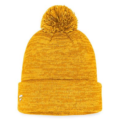 Men's Fanatics Branded Gold Nashville Predators Fundamental Cuffed Knit Hat with Pom