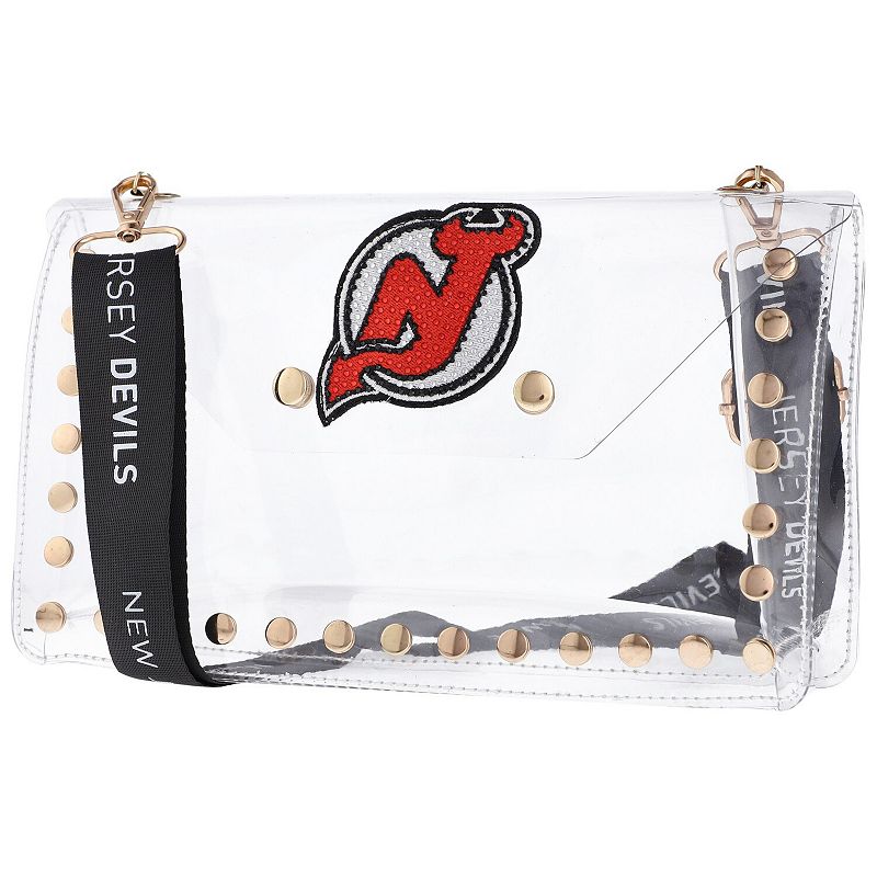 Cuce New Jersey Devils Crystal Clear Envelope Crossbody Bag, Nhl Team