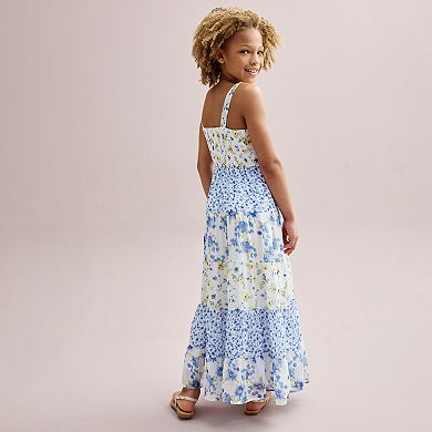 Girls 7-16 Speechless Floral Chiffon Maxi Dress with Purse