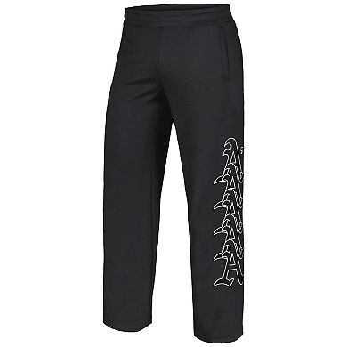 Men's PLEASURES Black Oakland Athletics Pitcher Track Pants