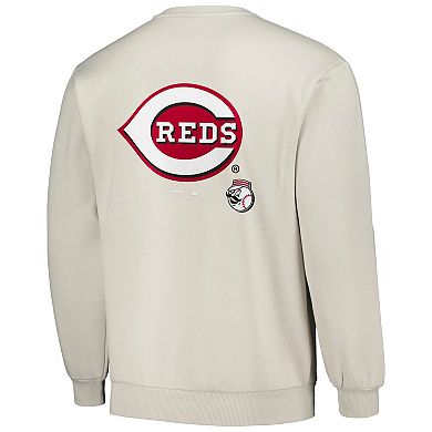 Men's PLEASURES Gray Cincinnati Reds Ballpark Pullover Sweatshirt