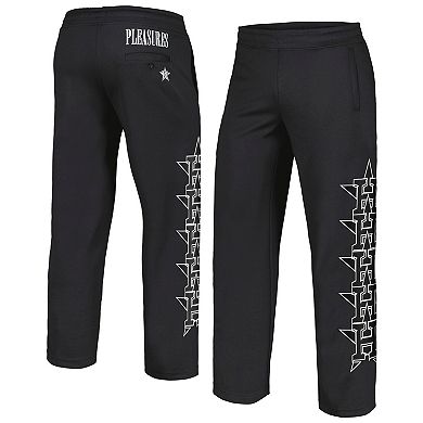Men's PLEASURES Black Houston Astros Pitcher Track Pants