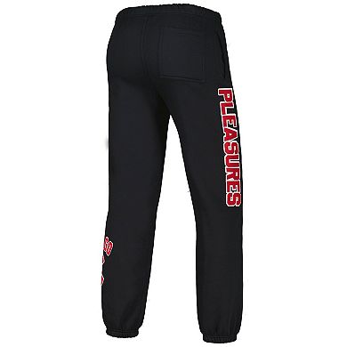 Men's PLEASURES Black Chicago Cubs Opening Day Sweatpants
